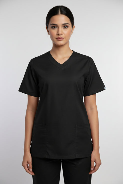 Women's 4-Pocket Contemporary Fit V-Neck Scrub